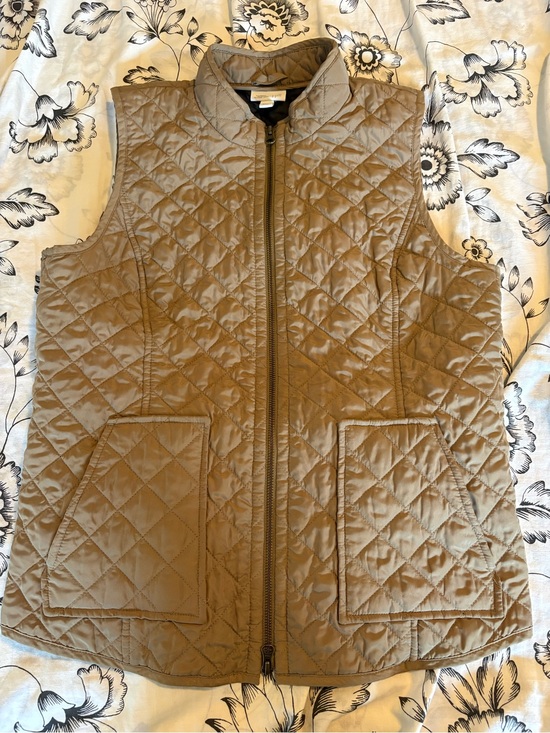 J. Jill Jackets & Blazers - J. Jill Heritage Quilted Vest in Taupe